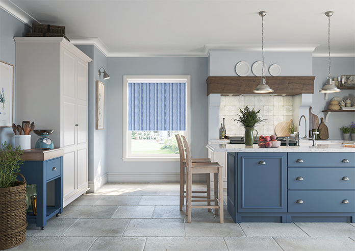 Waterfall Stripe, Royal - Roller Blind - Image 8